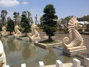 藝術與自然的交融 人造砂巖海馬雕塑噴泉的工藝之美